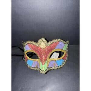 Colorful Patchwork Swan Masquerade Mask Ball Mask Mardi Gras Mask Women Mask